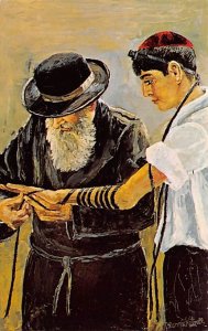 Bar Mitzvah Lesson Artist Morris Katz Unused 