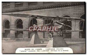 Old Postcard Musee De L & # 1914 39Armee Campaign 1915 German Aviatik taken A...