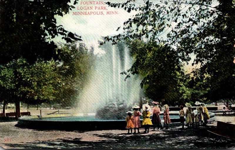 Minnesota Minneapolis Logan Park The Fountain