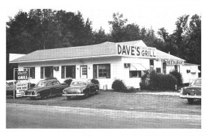 Ulmers SC Dave's Riverside Grill Restaurant Old Cars Postcard