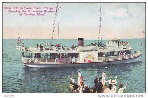 Glass Bottom Power Boat, Emperor, Showing The Submarine Gardens, Catalina I...