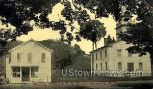 Masonic Temple & M.E. Church - Varysburg, New York NY Postcard