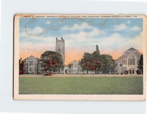 Postcard Belle H. Bennett Memorial, Scarritt College For Christian Workers, TN