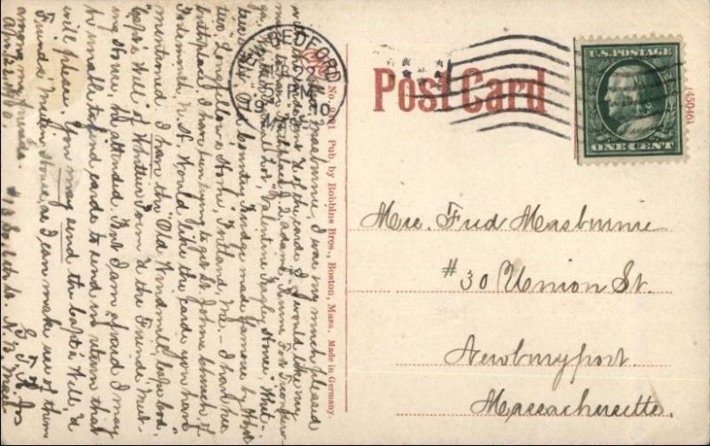 New Bedford MA Whaling Ship CW Morgan c1910 Postcard #16