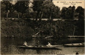 CPA POISSY - Le bras Migneaux Pecheurs - Paysage (102887)