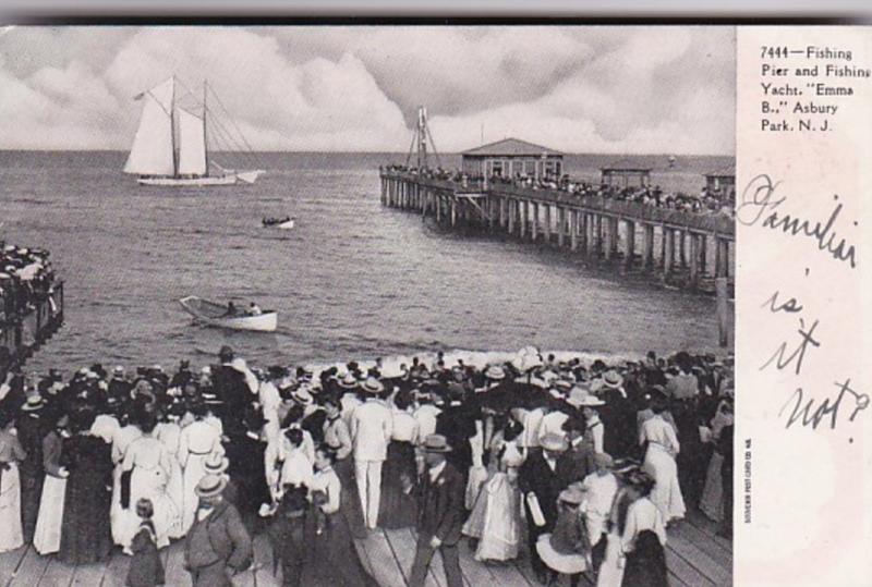 New Jersey Asbury Park Fishing Pier & Fishing Yacht Emma B