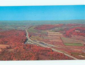 Unused Pre-1980 AERIAL VIEW OF TOWN Bedford Pennsylvania PA n2464