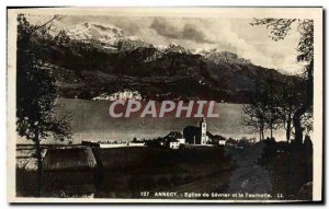 Old Postcard From Annecy Sevrier Church And The Spinner