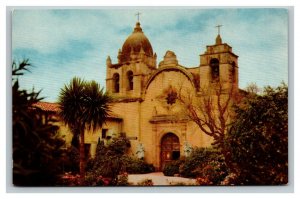 Vintage 1960's Postcard San Carlos Mission Roman Catholic Carmel California