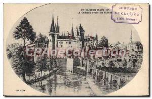 Postcard The Old Clisson Inf Le Chateau before the Ruins