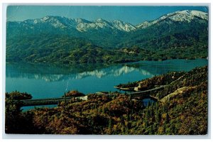 c1960s Bird's Eye View Of Whiskeytown Lake Shasta County California CA Postcard