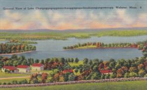 Massachusetts Webster General View Of Lake Chargoggagoggmanchaugagoggchaubuna...