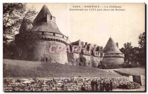 Old Postcard Pontivy Chateau Built in Jean de Rohan