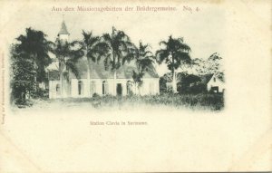 suriname, CLEVIA COMMEWIJNE, Mission Station, Church (1899)