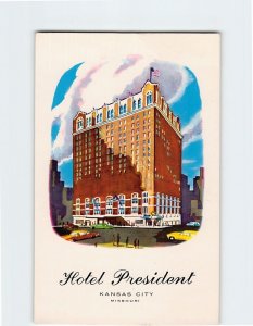 Postcard Hotel President, Kansas City, Missouri