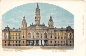 Gyorbol Hungary City Hall Vintage Postcard AA111059