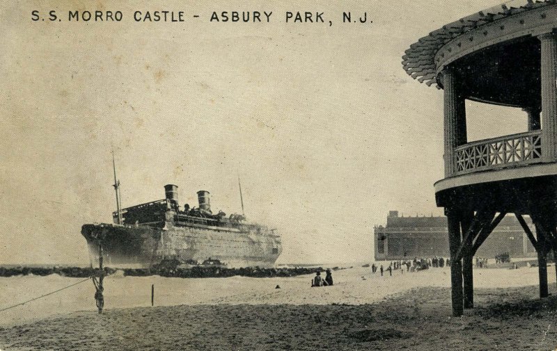 NJ - Asbury Park. September 8, 1934. Wreck of the SS Morro Castle  