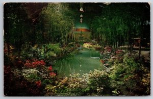 Oakland California~Annual Spring Garden Show Expo Bldg Interior~PM 1953~Postcard