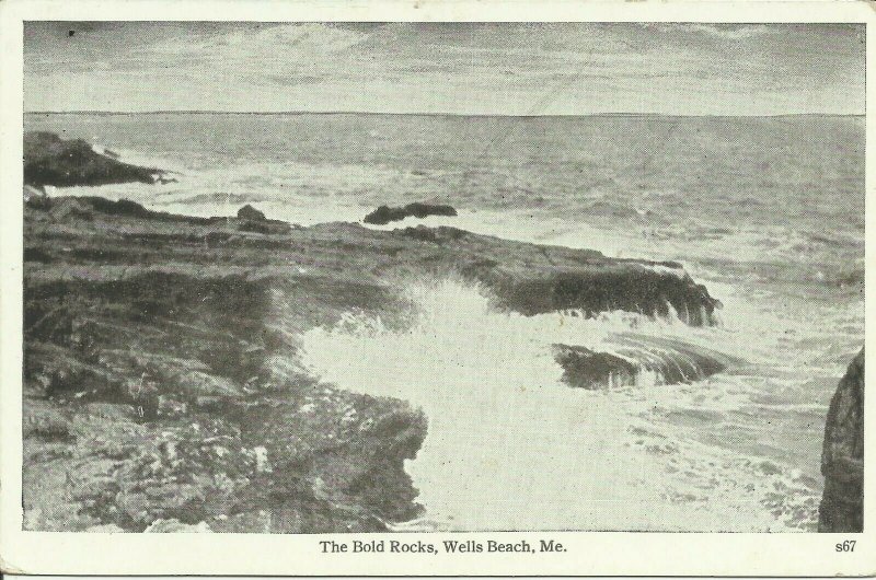 Wells Beach, Me., The Bold Rocks