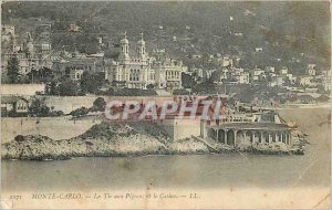 Old Postcard Monte Carlo to the Pigeons Shooting and Casino