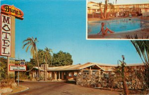 Vintage Postcard Dunes Motel 7116 Rosemead Blvd, Pico Rivera CA East Los Angeles