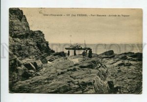 428382 FRANCE Port Manceau Cap Frehel liner arrived Vintage postcard