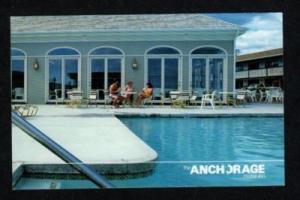 ME Anchorage Inn Motel Pool OGUNQUIT MAINE Postcard PC