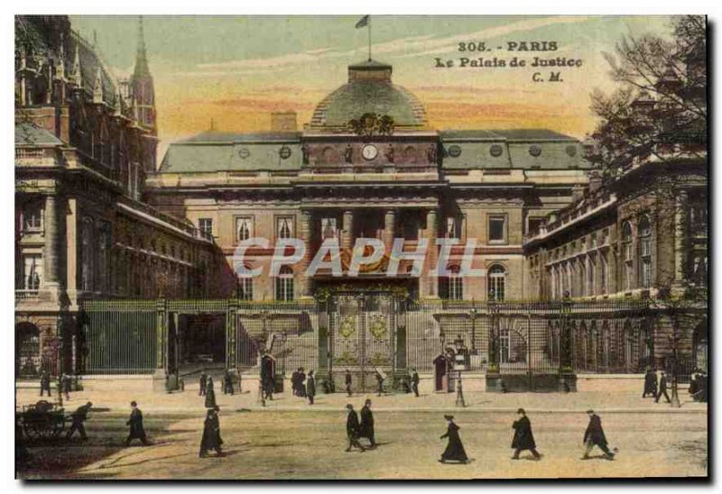 Postcard The Old Paris Courthouse