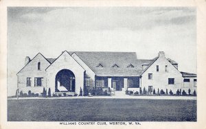 F96/ Weirton West Virginia Postcard c1940s Williams Country Club