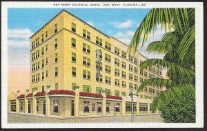 Key West Colonial Hotel Key West Florida Unused c1930s