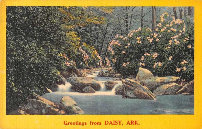 Daisy Arkansas Greetings Scenic View Antique Postcard J67396