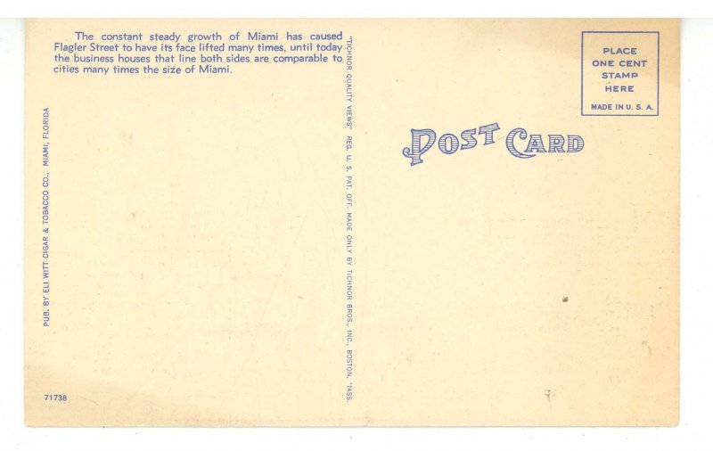 FL - Miami. Flagler Street ca 1940's