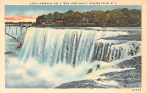 American Falls Luna Island - Niagara Falls, New York NY