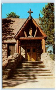 EVERGREEN, CO Colorado~ Rustic Church of CHRIST the KING  c1950s  Postcard