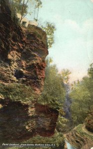 Vintage Postcard 1911 Point Lookout From Below Watkins Glen New York Baker Bros.