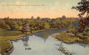 Vermilion River Vermilion, Ohio OH Postcard