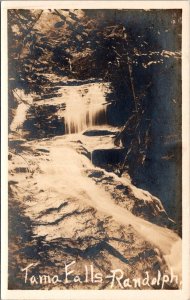 RPPC View of Tama Falls Randolph NH Vintage Postcard V63