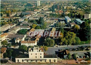 Postcard Modern Belleville (Rhone) Aerial view of the Station District