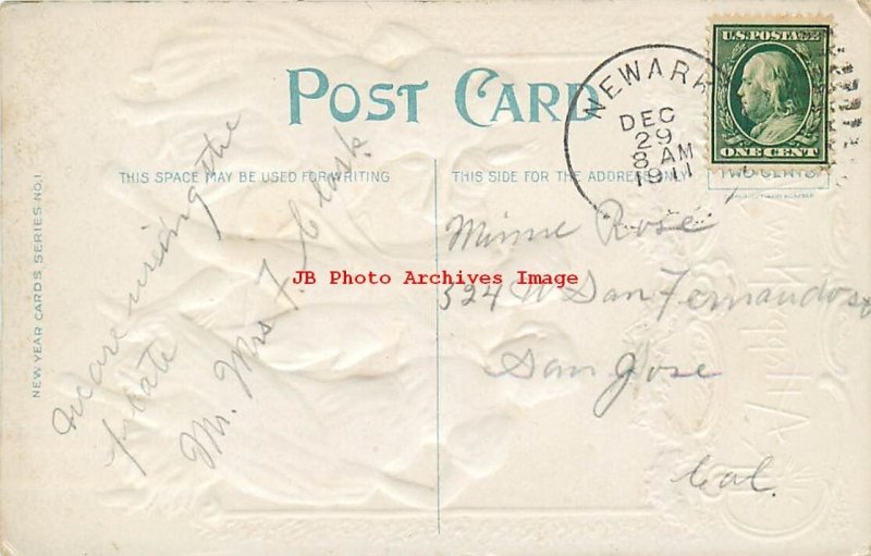 New Year, Nash No 1-2b Gold, Colonial Couples Dancing