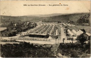 CPA Militaire La COURTINE - Vue générale du Camp (90042)