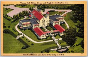 Huntington Indiana IND, Victory Noll, Mother House and Novitiate, Postcard