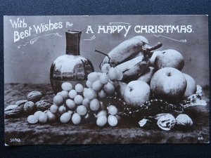 With Best Wishes for A HAPPY CHRISTMAS c1908 RP Postcard by Davidson Bros