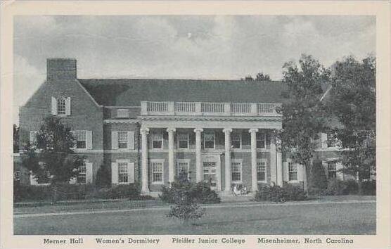 North Carolina Misenheimer Merner Hall Womens Dormitory Pfeiffer Junior Colle...