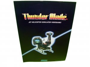 Thunder Blade Arcade Flyer Original 1988 Sitdown Retro Promo Vintage Artwork