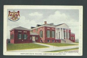 1907 PPC Jamestown Exposition Shows Maryland State Building