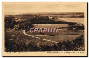 Old Postcard Jullouville Panoramic View Of The Tennis Club and Mare