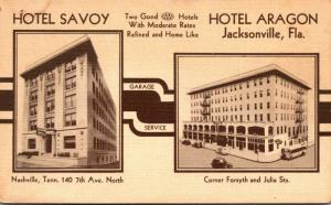 Florida Jacksonville Hotel Savoy & Hotel Aragon