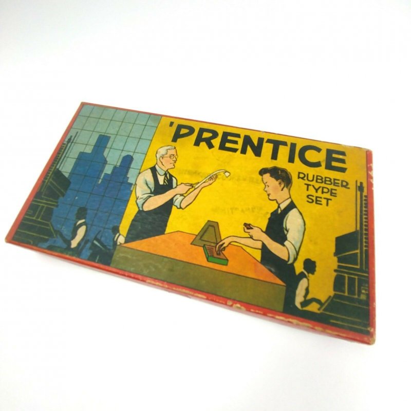 Vintage Prentice Toy Rubber Type Set Superior #4000 by SME Co. in Original Box