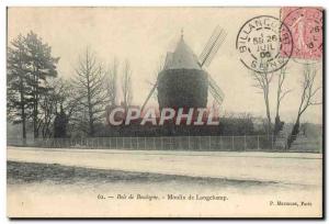 Old Postcard Bois De Boulogne Moulin De Longchamp Paris