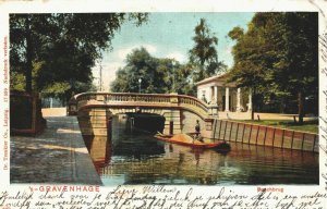 Netherlands Den Haag The Hague Korte Bosbrug Vintage Postcard 03.74